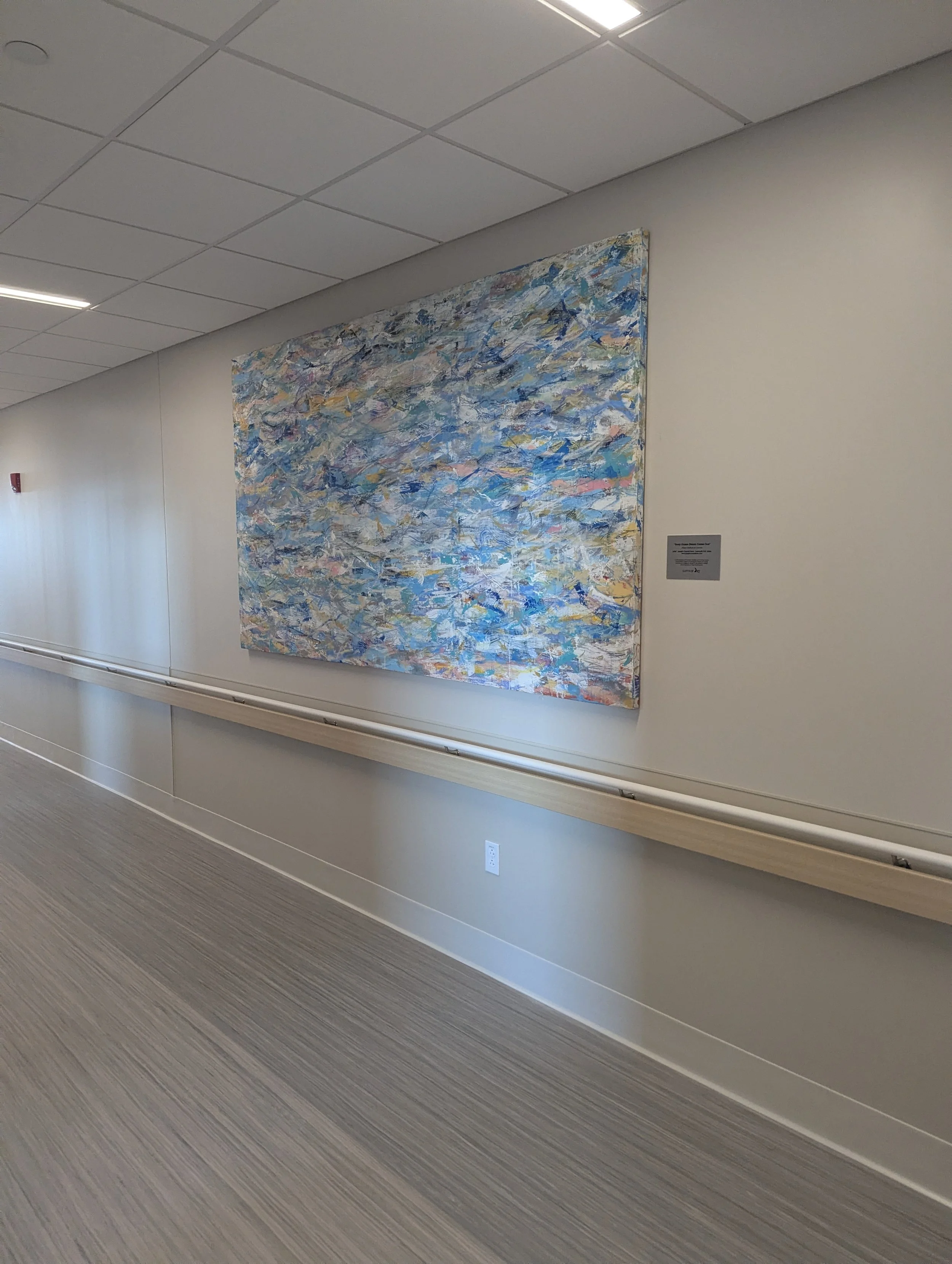 "Every Ocean dream comes true" permanent installation Cape Cod hospital, Hyannis MA