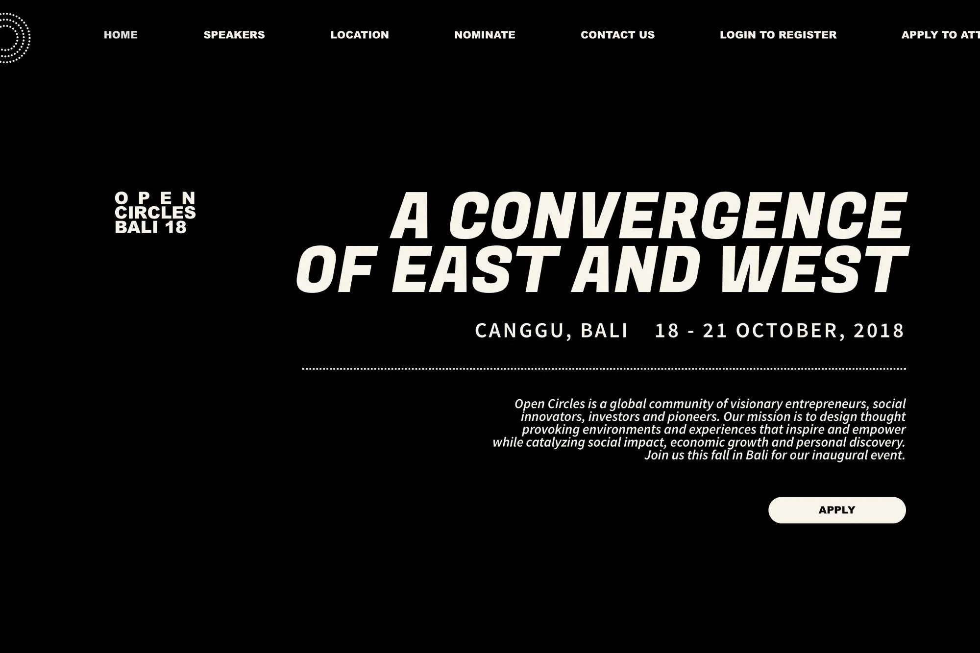   oc bali ‘18.  web design 