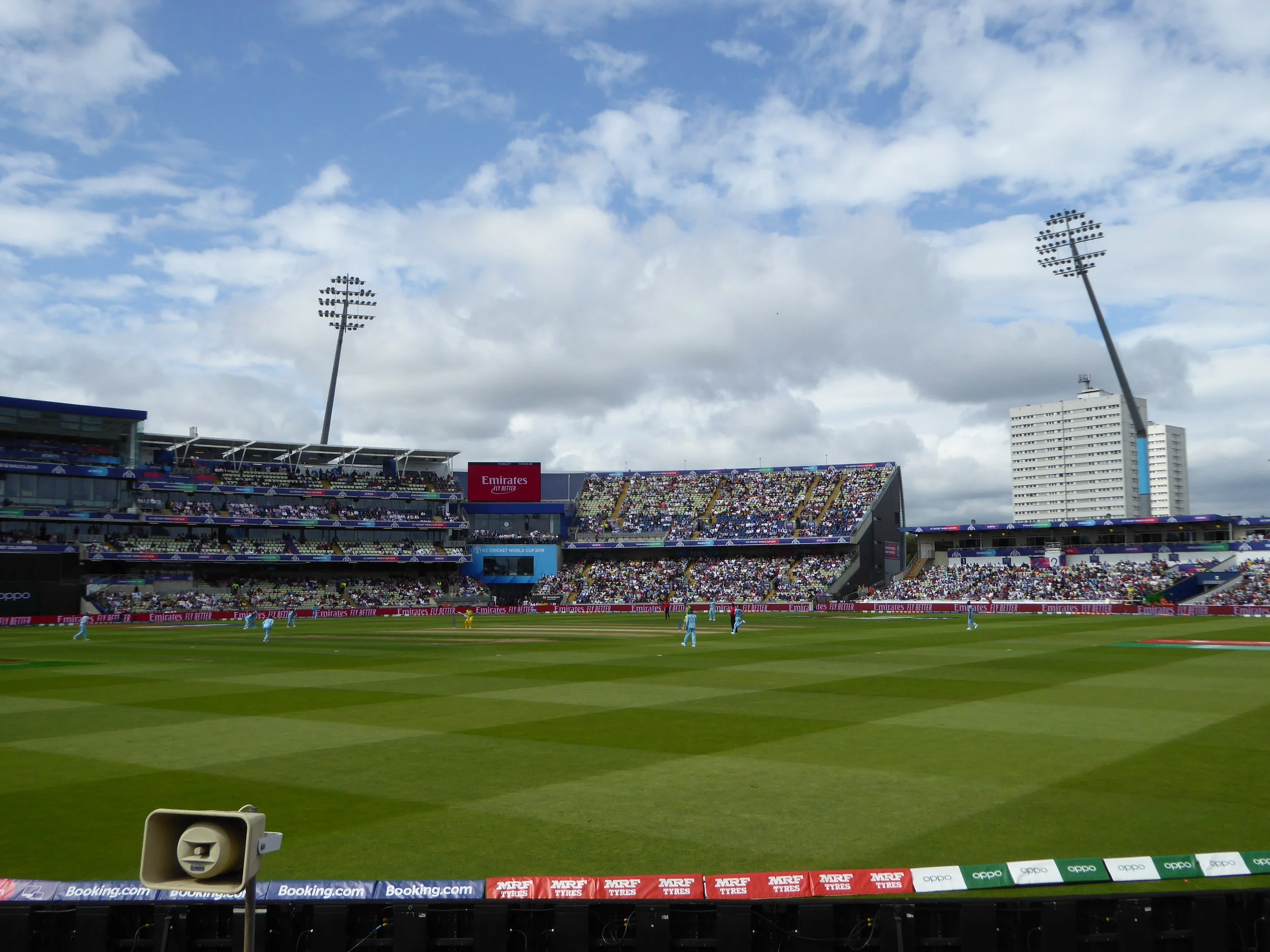 England v Australia: world cup semi-final, Edgbaston, 11 July 2019 - after which I was knocked out by the ICC’s ticketing system.