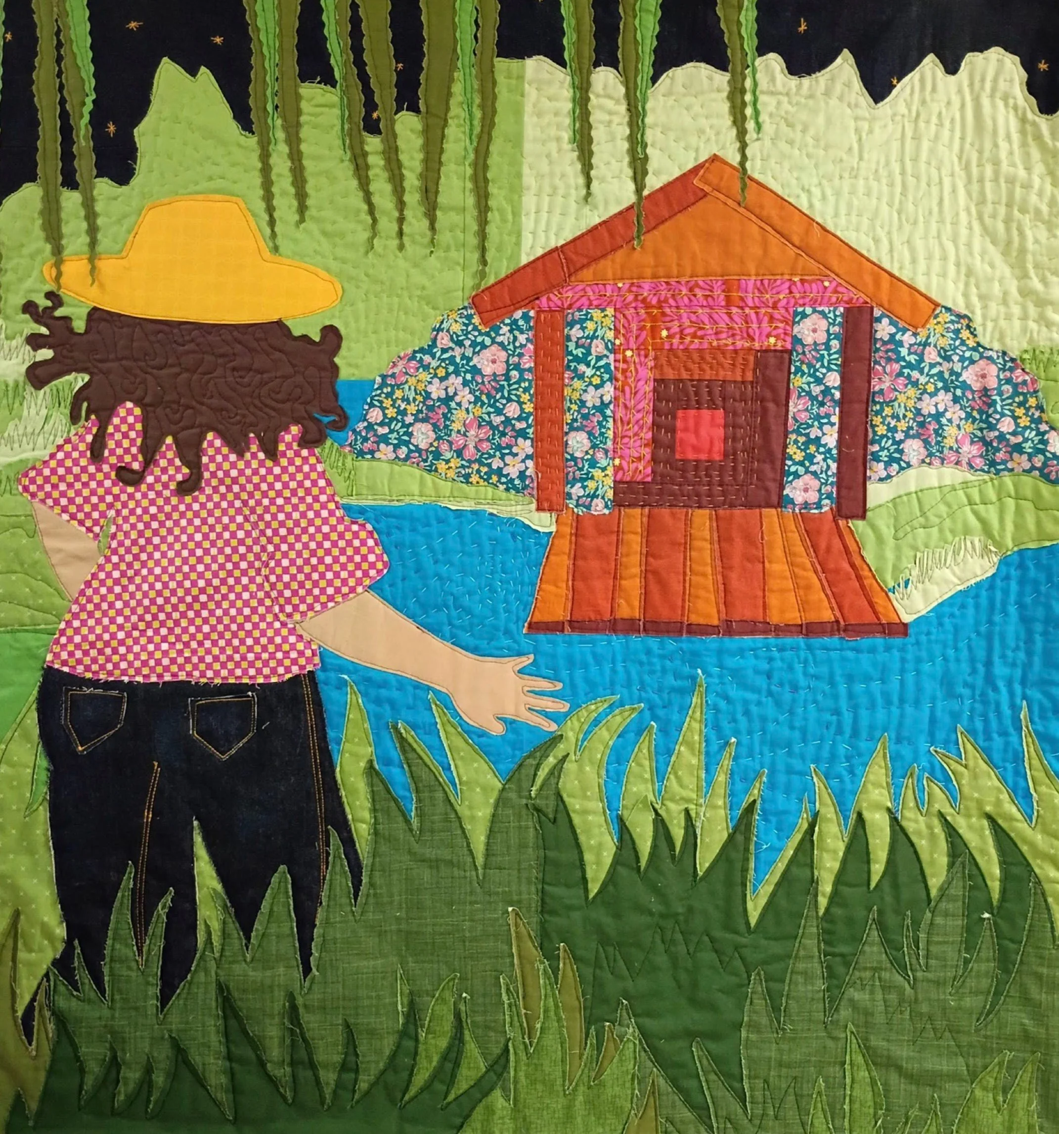 
Enchanted Log Cabin | 48”x 43” Quilt Price Available upon Request