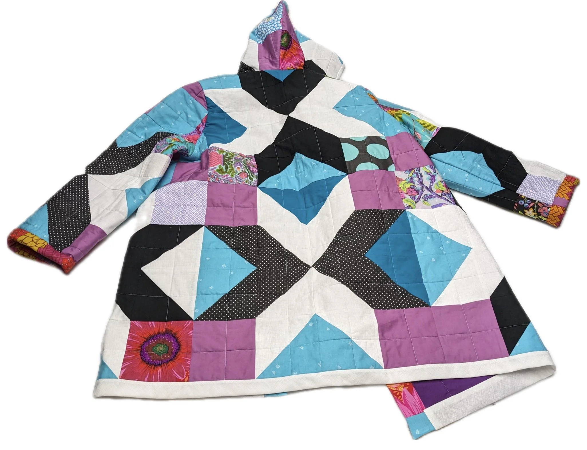Quilted Coat | Made to Order Available, deposit required. Size and fabric vary. Price varies by fabric and piecing choices