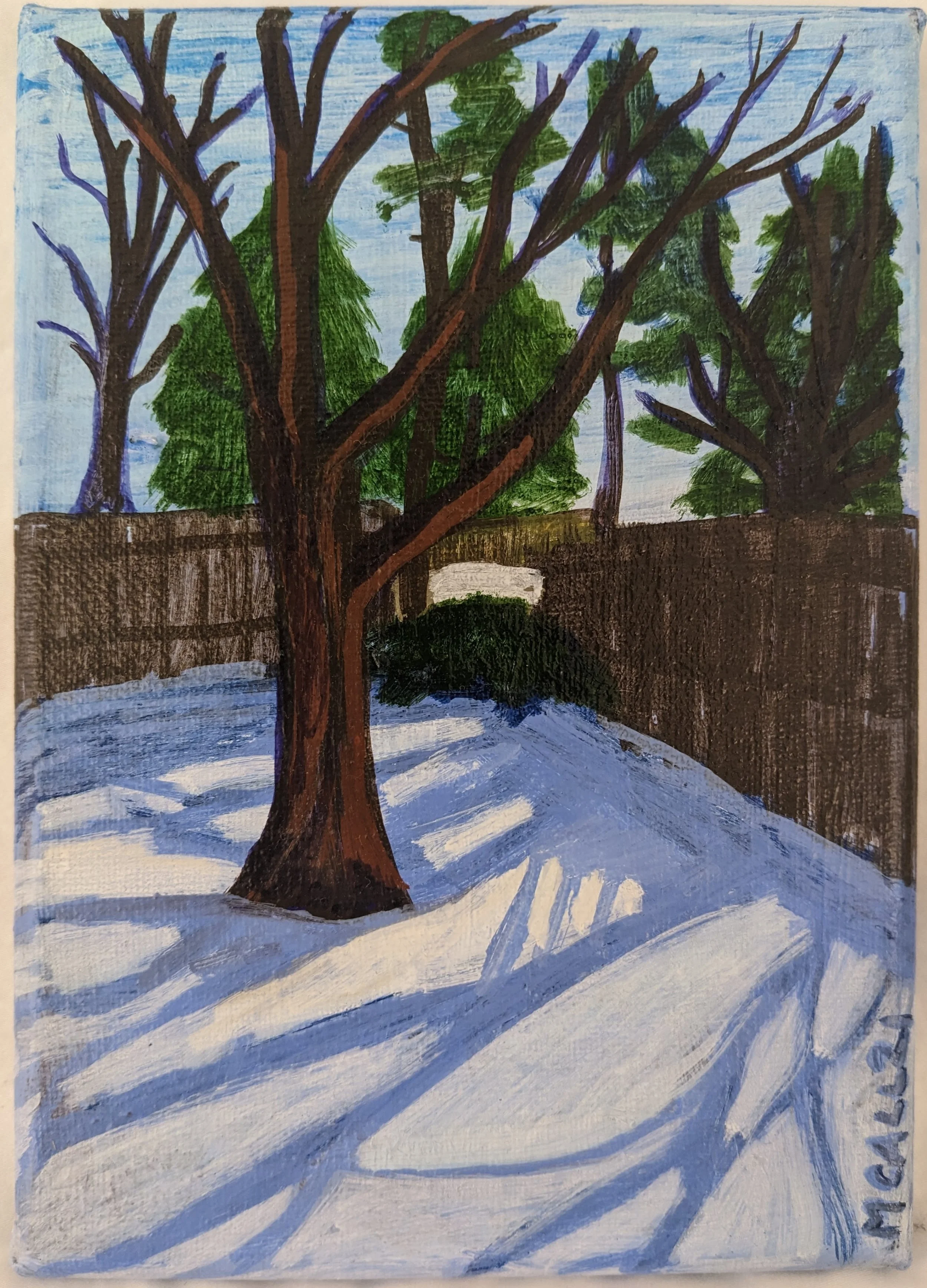 
Sunny Winter Day | 7”x5” Acrylic on Canvas Available on AllArtWorks