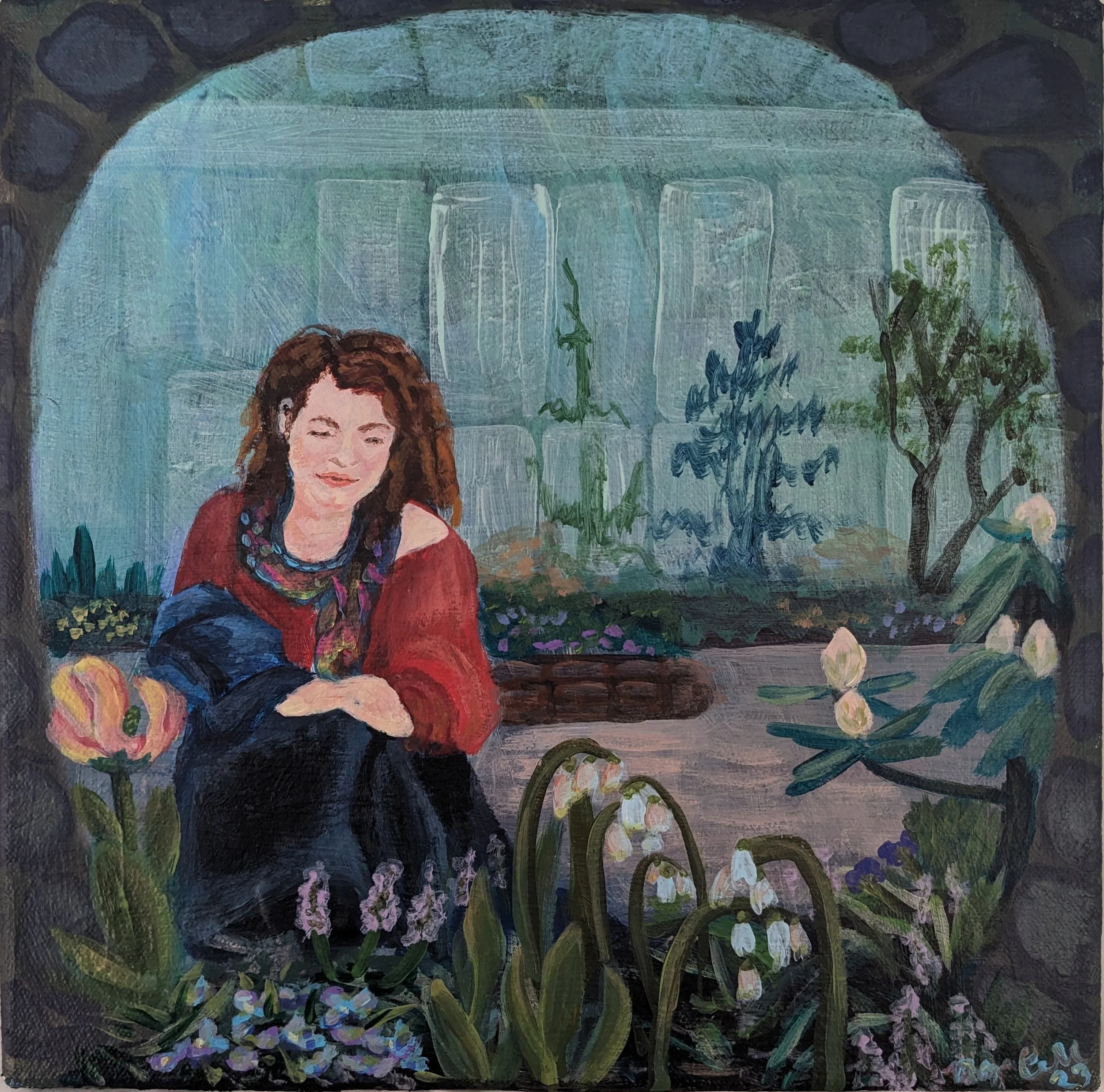 
Where the Flowers Grow | 10”x10” Acrylic on Canvas Available at AllArtWorks