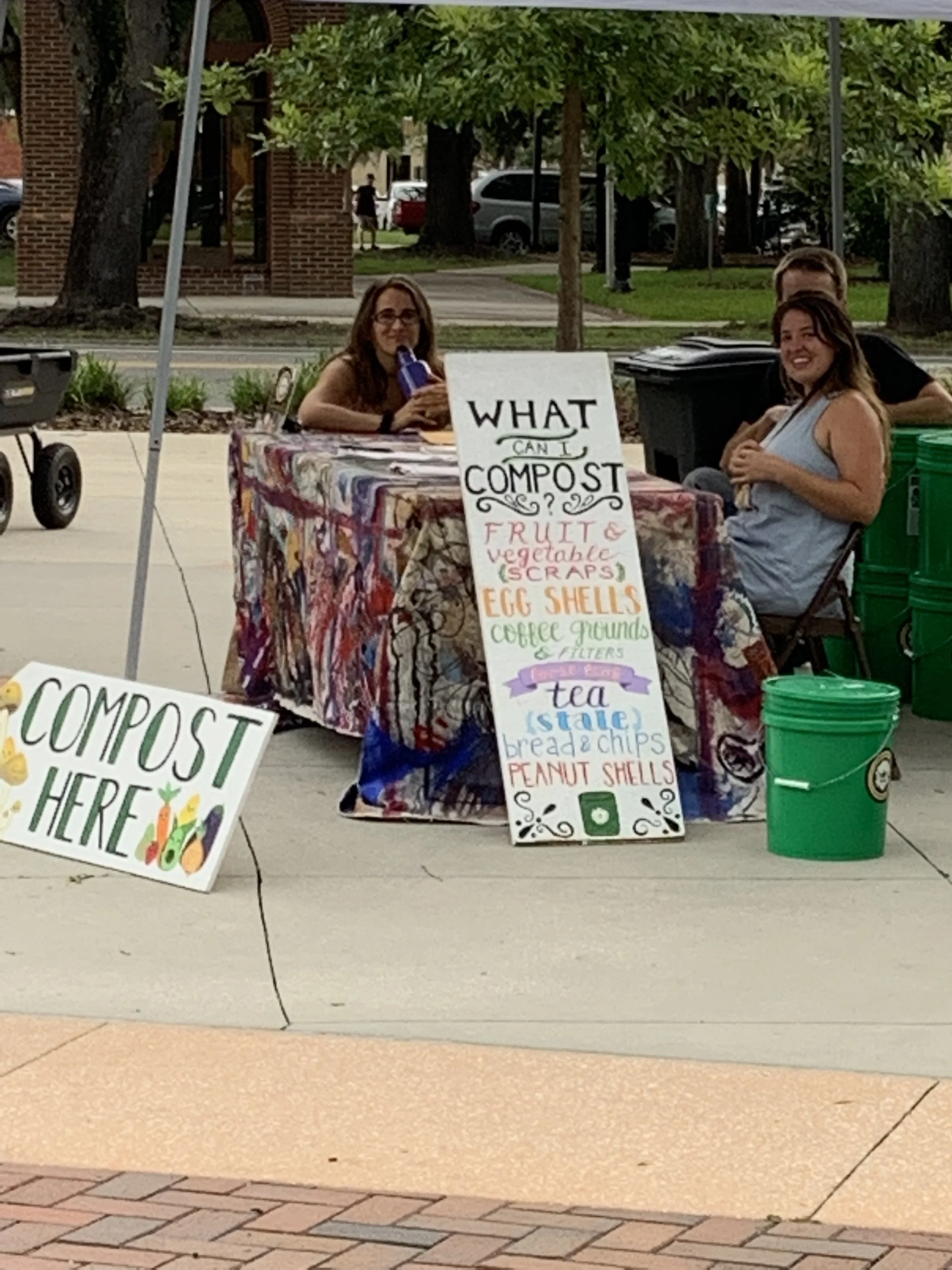 Taken at the Wednesday afternoon Farmer’s Market in downtown Gainesville. Look for these smiling faces.