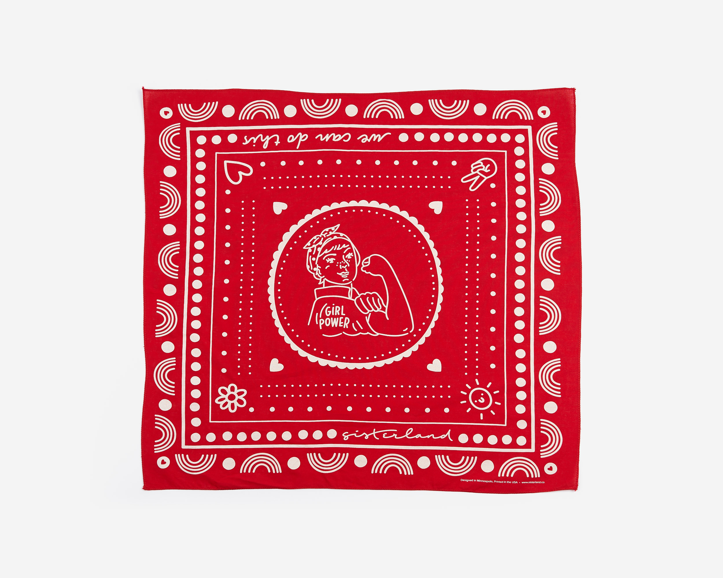Red Girl Power Bandana 1
