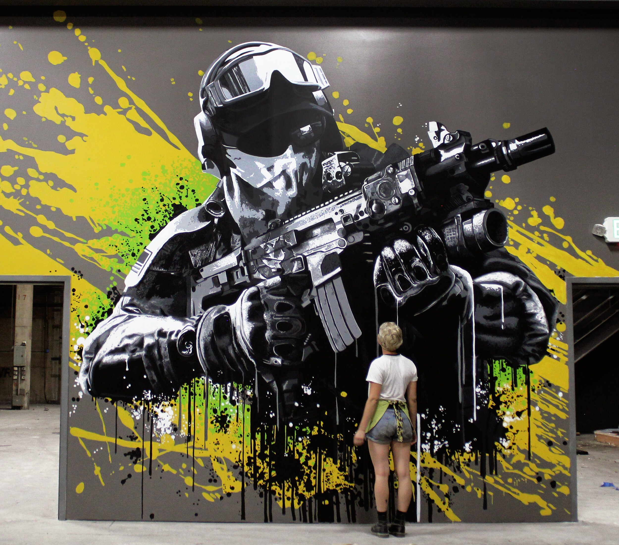 Sniper Mural 17' x 25'