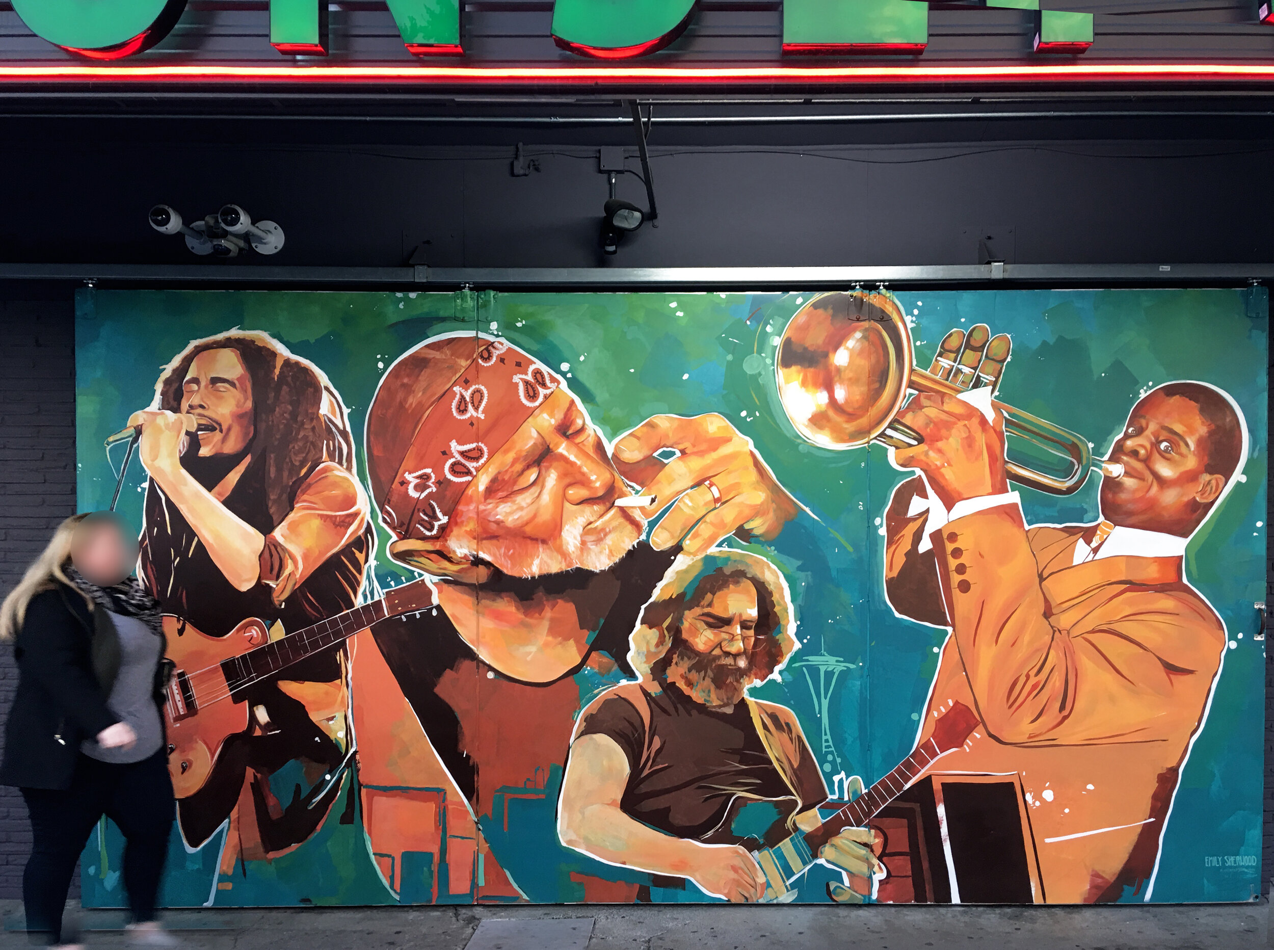 'Buddy's' Music Tribute Mural 9' x 15'
