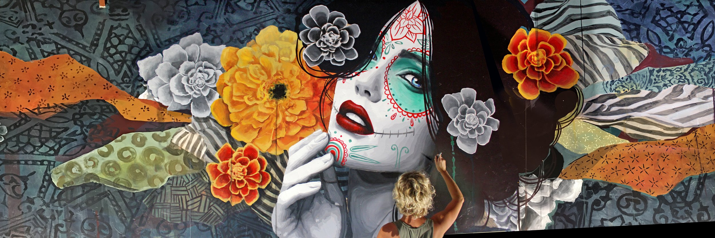 'Dia De Los Muertos' Mural