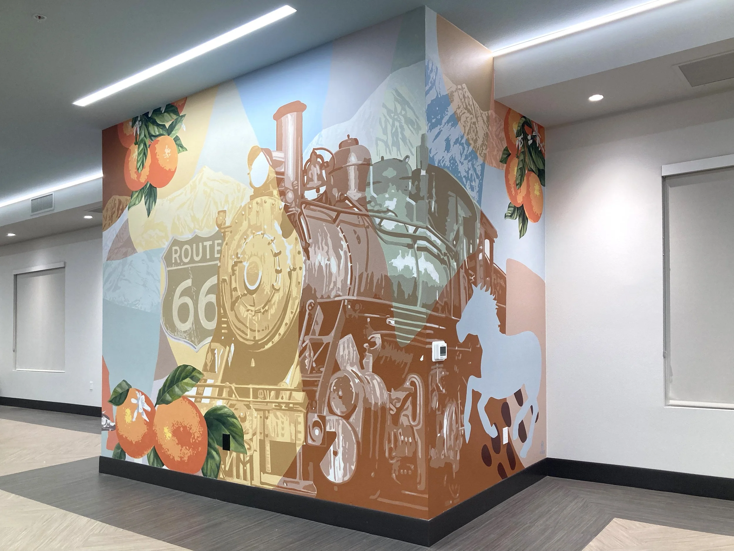 California Themed Rec Center Mural