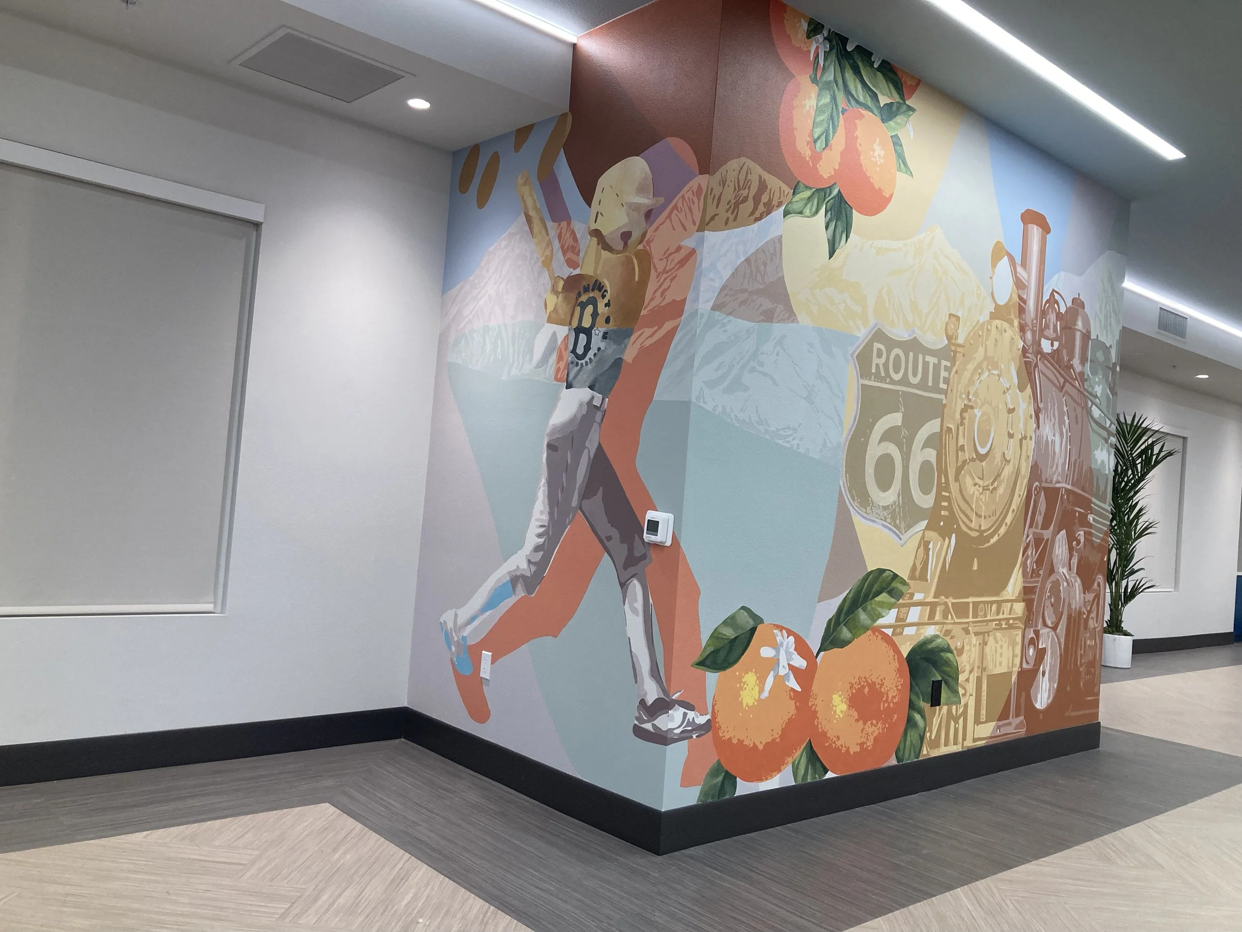 California Themed Rec Center Mural