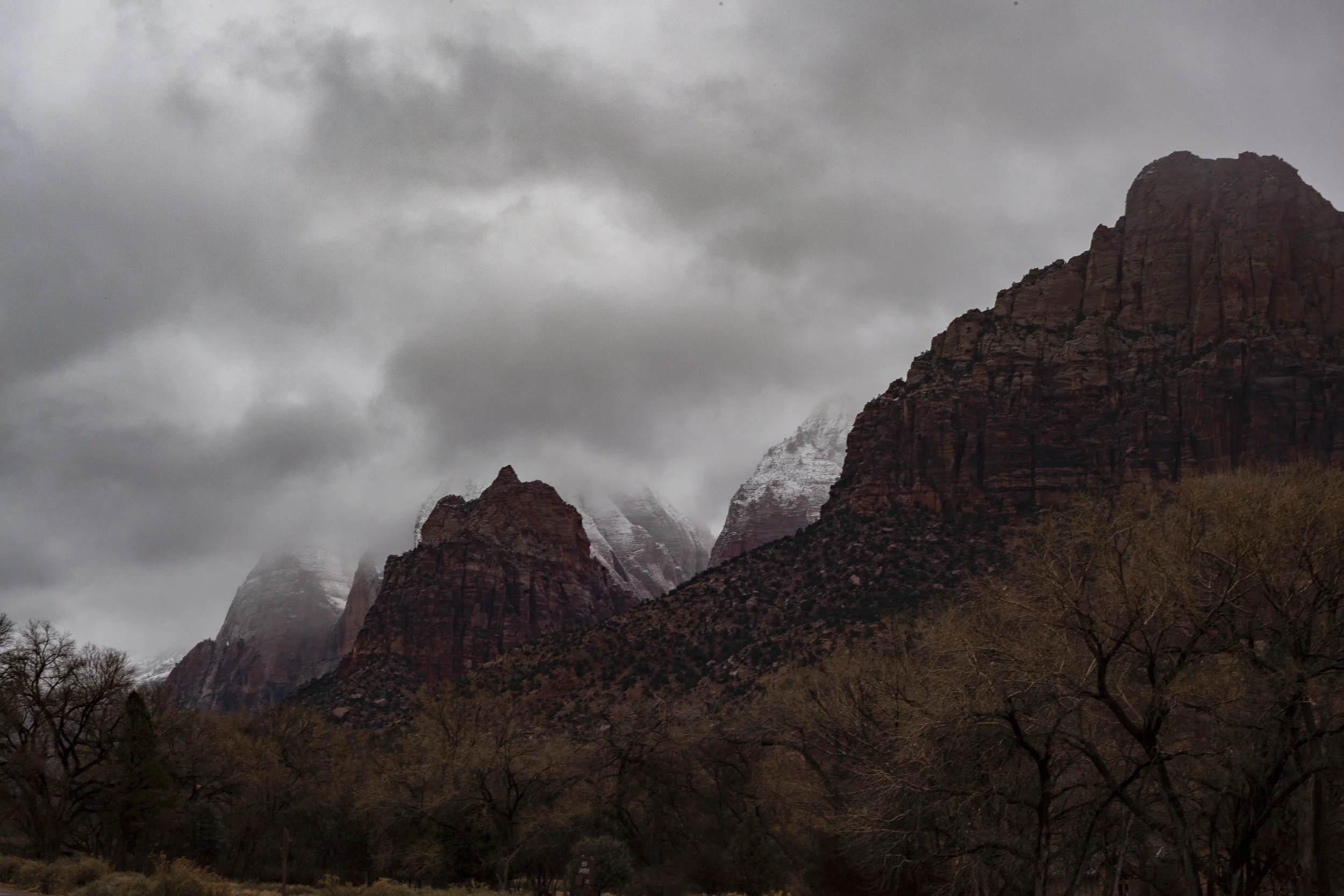  Winter in Zion, Utah. 2017. 