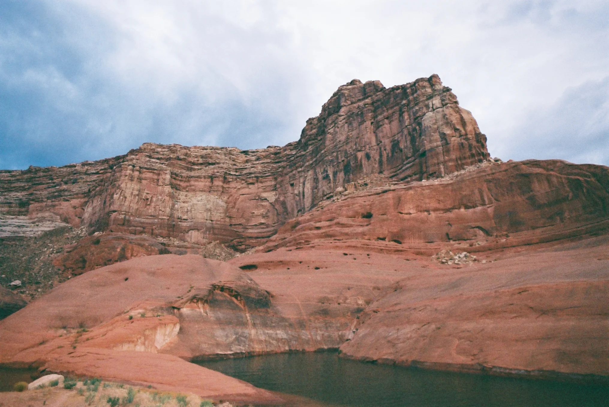  Pentax K1000.  35mm Kodak color film.  Lake Powell, Utah. 2015.  I. 