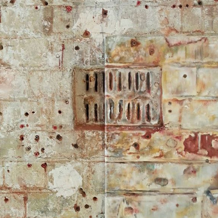 'Oxo Tower Brick I', oil on canvas, 50x70cm