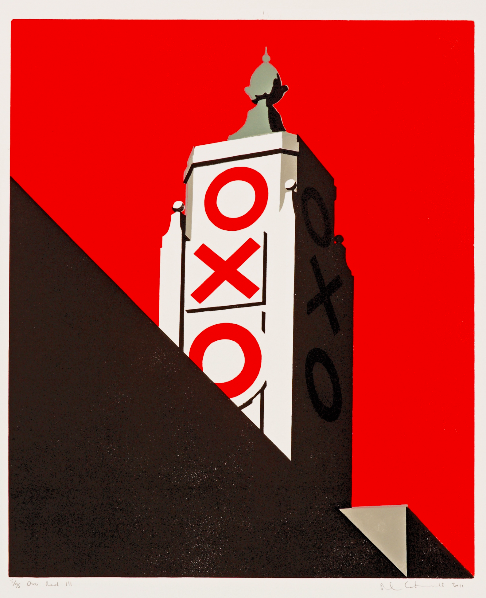 Oxo Red III, a print from 2011. The Oxo Tower has a gallery at the ground floor which has also been the venue for Pauls’ solo exhibitions, most recently in summer 2018.