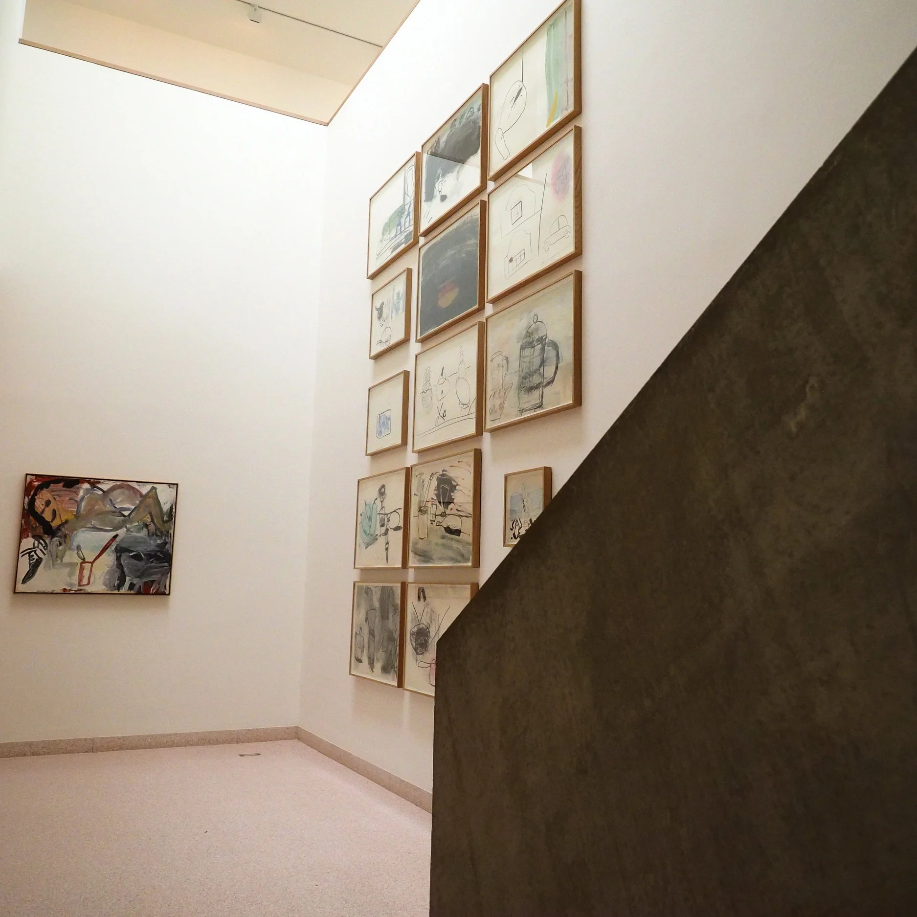 Roy Oxlade’s framed drawings and paintings