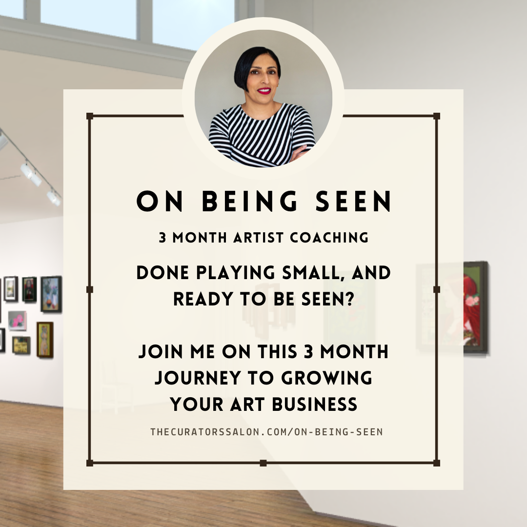 On Being Seen - 3 month Group coaching for artists