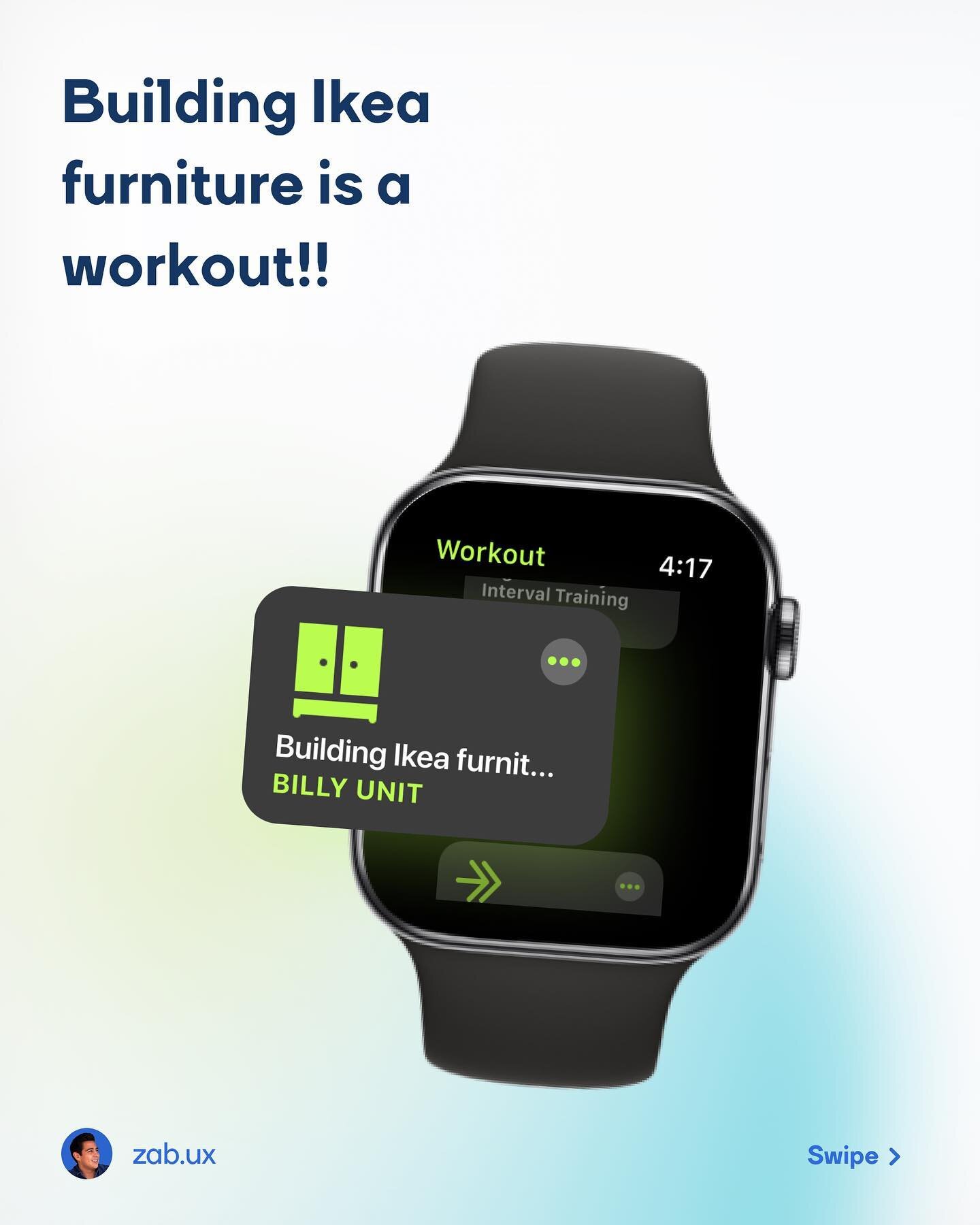 So, What other activities would you considered to be an apple watch workout? 
.
Also let me know if you like these, I may start doing these more story time + random uiux idea mockups.
.
.
Estaba hablando con mis esposa de que otras actividades podr&i