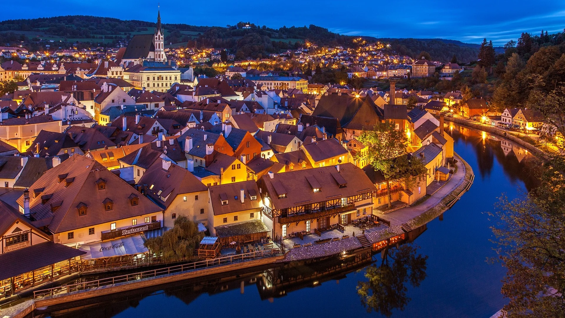 At night - Cesky Krumlov, Czech Republic