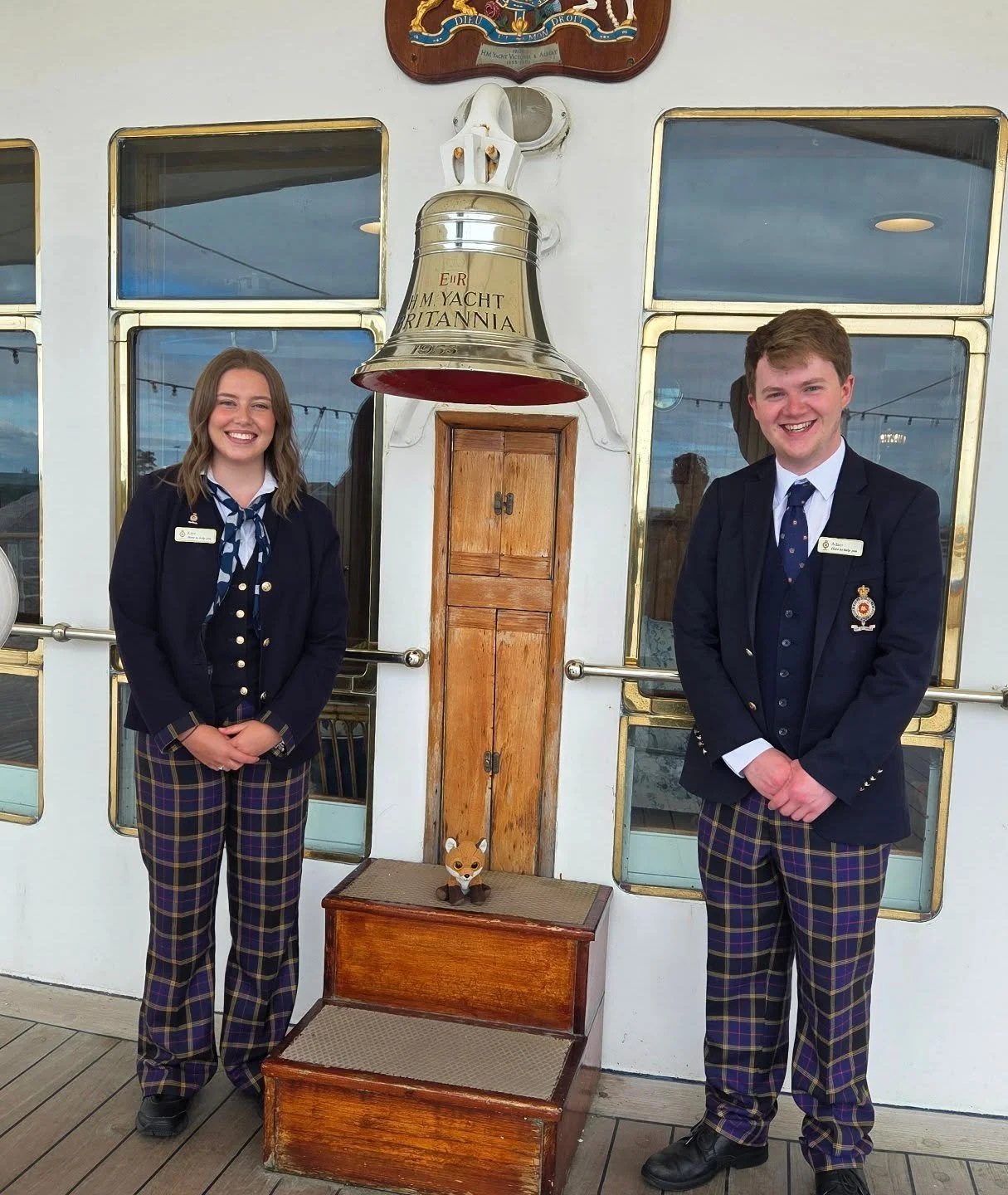 Thanks to Kate and Adam aboard the @royalyachtbritannia for answering all of our questions!
#Scotland #britannia #scottishhistory #history #British #royals #royalyachtbritannia #edinburgh #visitscotland #plushfun #plushiegram #spiritofscotland #plus