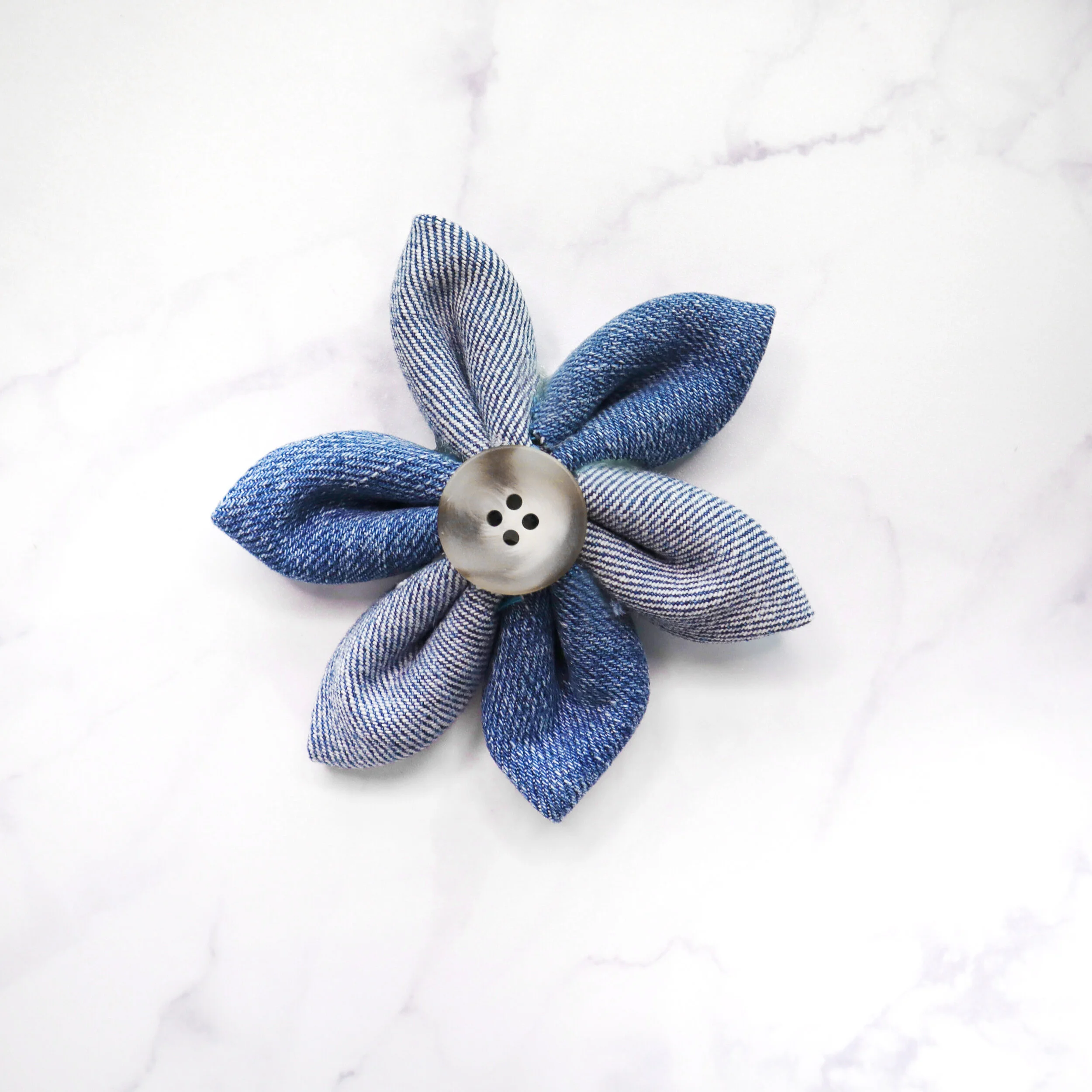 Denim Flowers 3 Ways | What to do with Denim Scraps