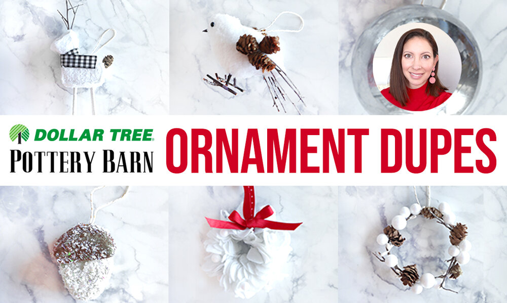 6 DIY Dollar Tree Glam Christmas Tree Ornaments Part 2 