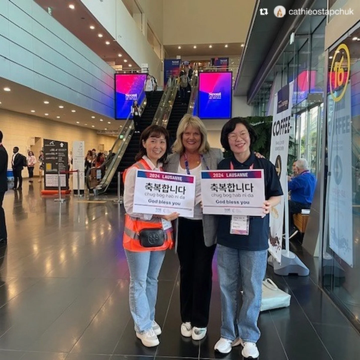 Repost from @cathieostapchuk
&bull;
- [ ] I am less than 7 days home from one of the most impactful experiences of my life at #L4Congress the Lausanne Congress in Seoul, South Korea.  I am deeply grateful for those who supported my self-financed jour