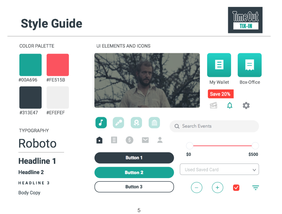 TimeOut TixIn Style Guide