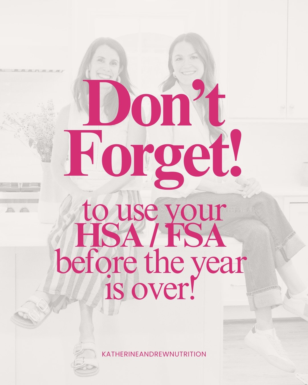 Make the rest of 2025 count. HSA/FSA fund can be used with many of our services! Have more questions? Let&rsquo;s hop on a call, DM us ENERGY for the link
