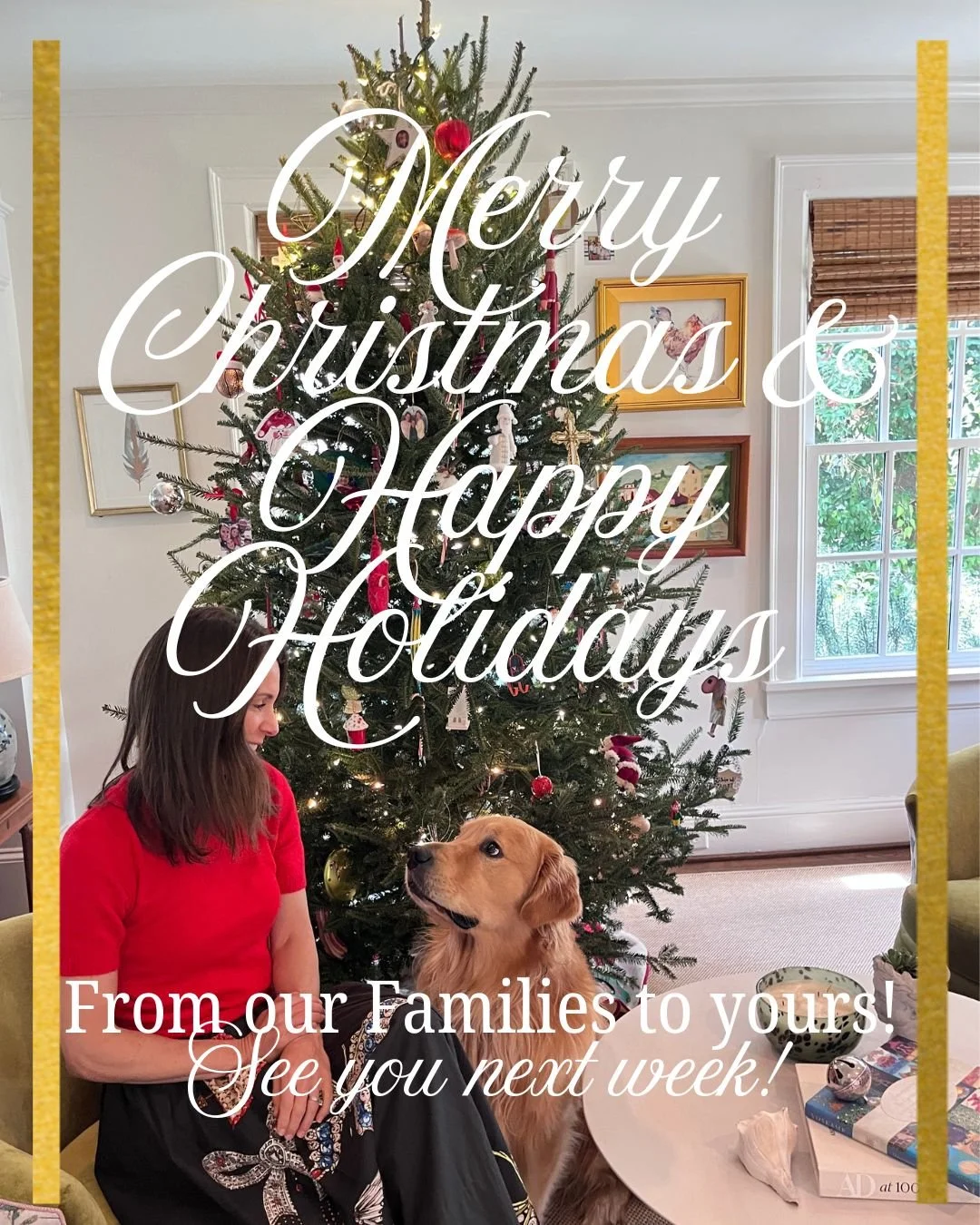 Wishing you joy, connection, and time together this season❤️.
We&rsquo;ll be mostly offline, spending time with our people.
See you next week!