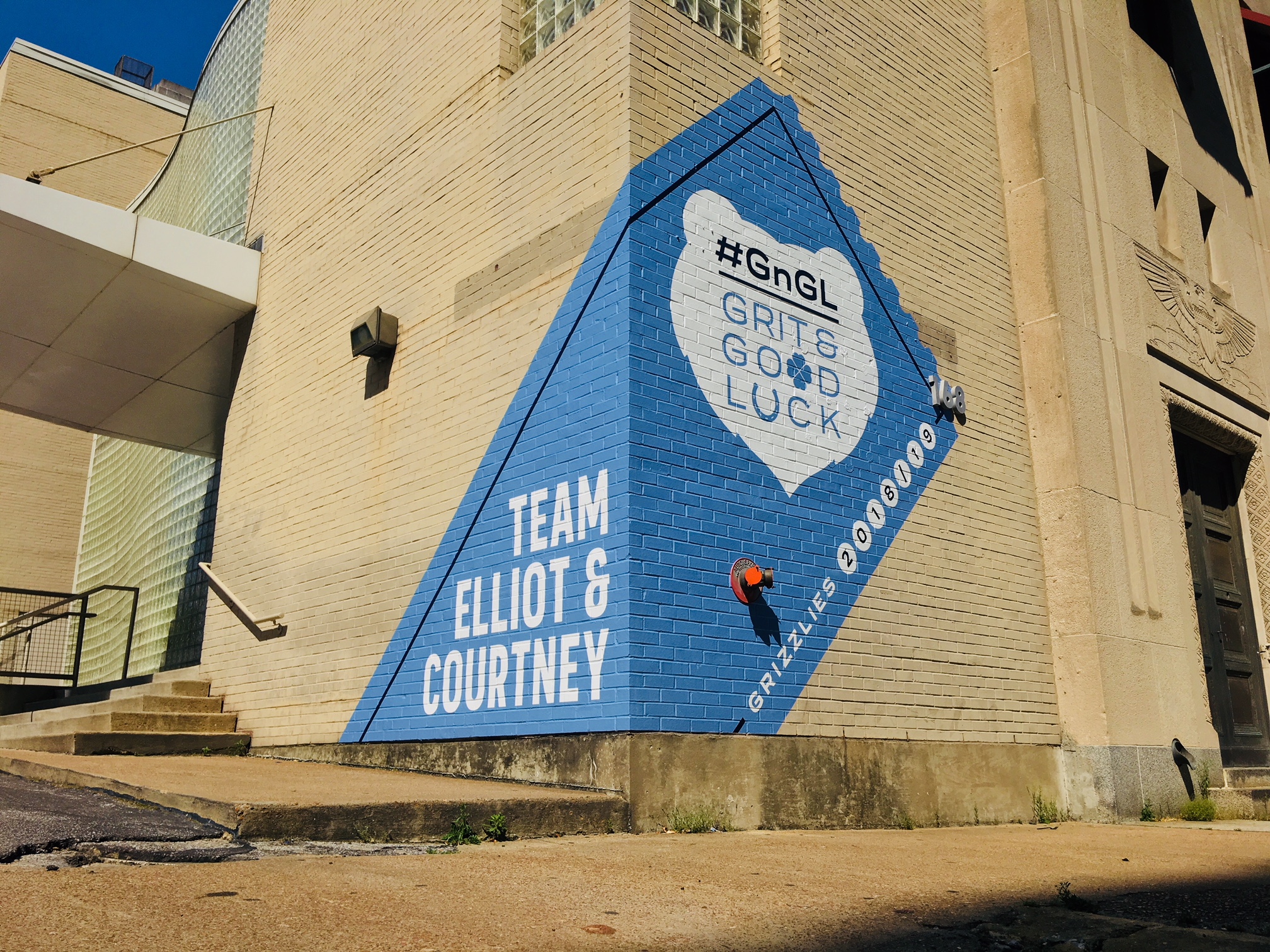 Memphis Grizzlies Team Elliot & Courtney Vinyl Mural