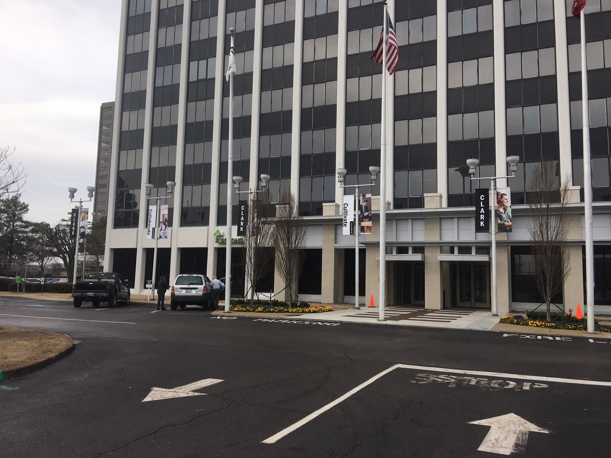 Clark Tower Flag Pole Banners