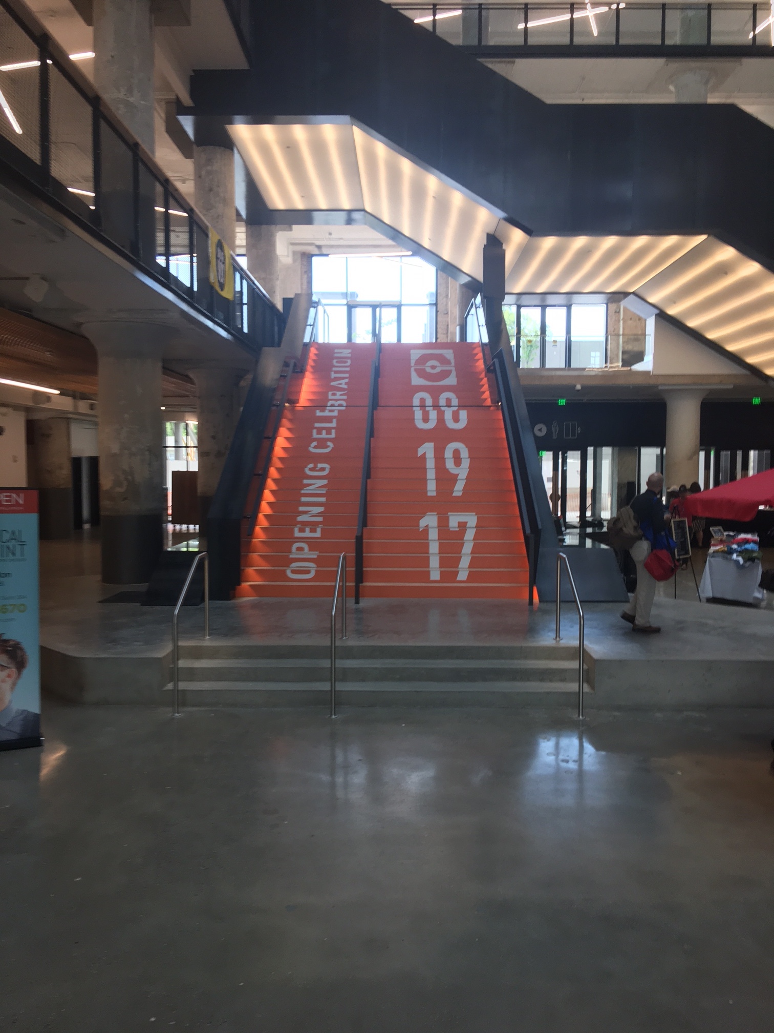 Crosstown Concourse Concrete Stair Graphics