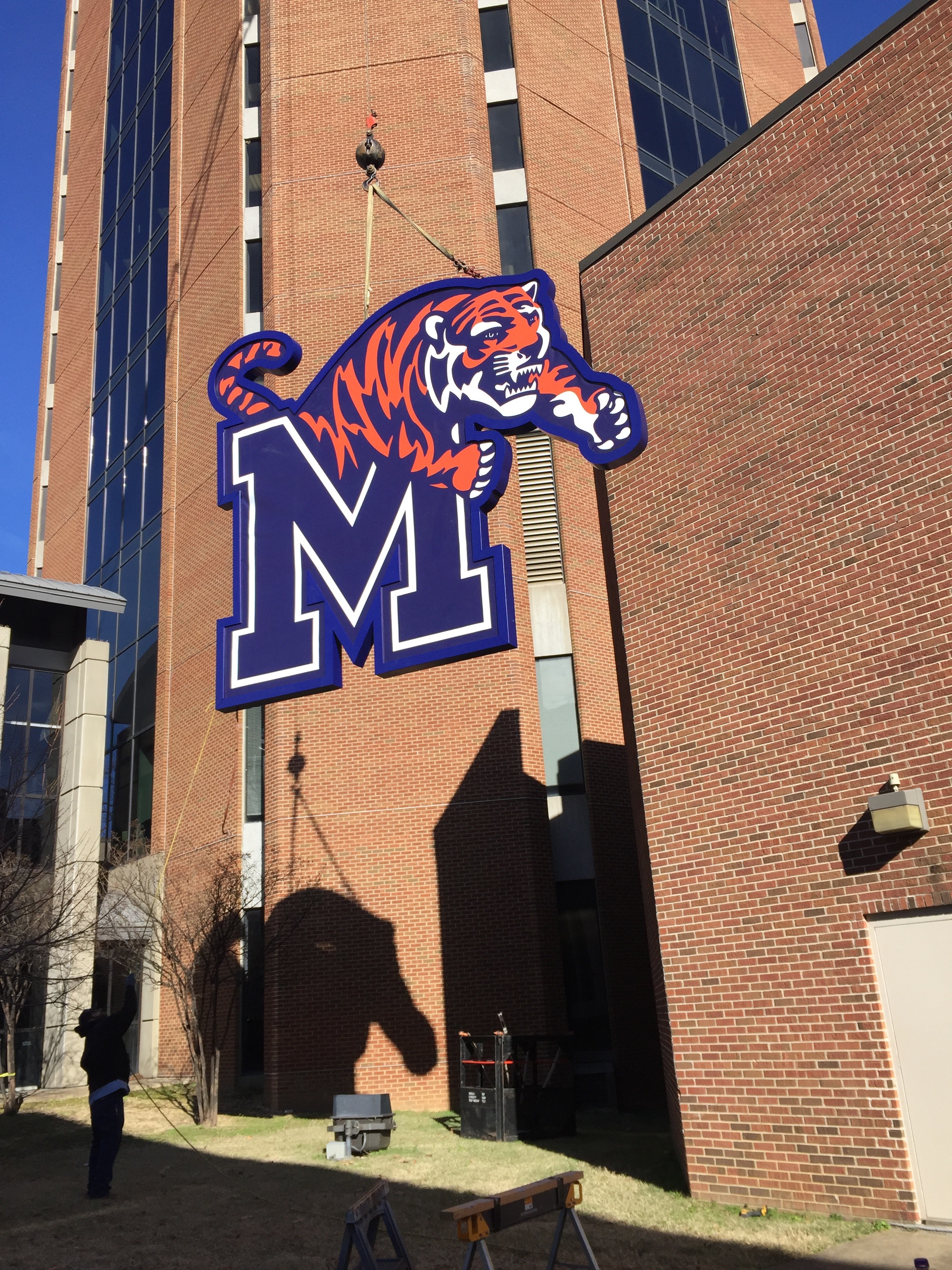Memphis Tigers Building Sign