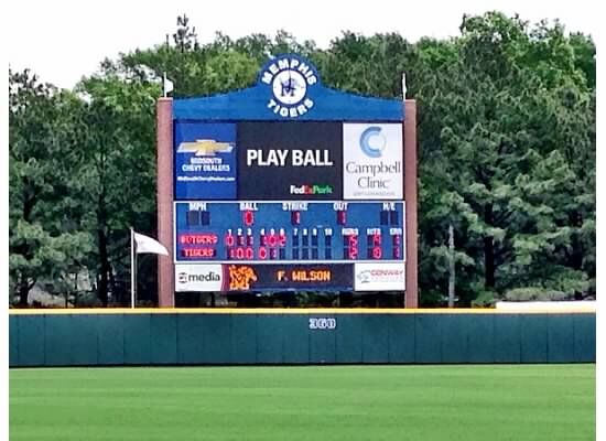 Memphis Baseball Scoreboard