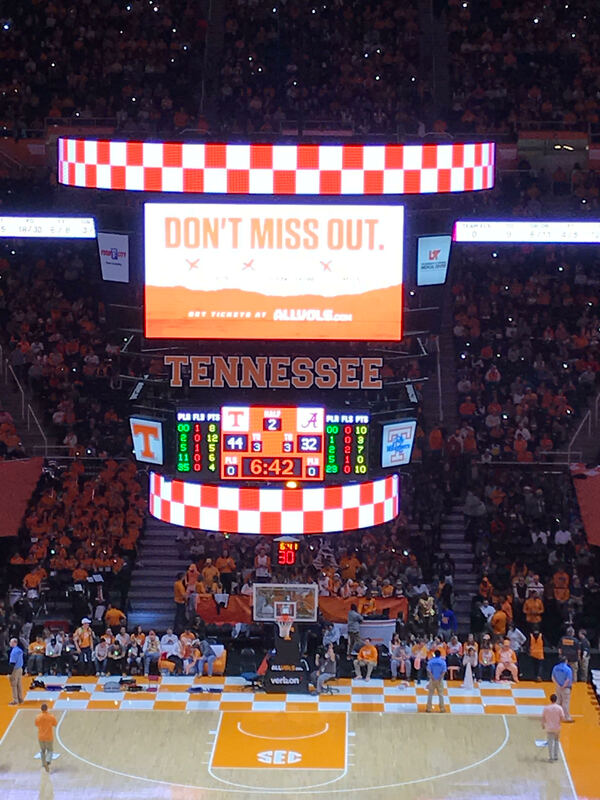 Tennessee Basketball Scoreboard