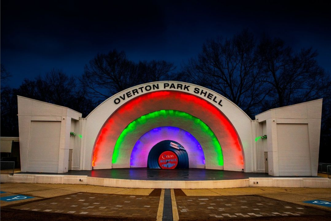 The Overton Park Shell at Night