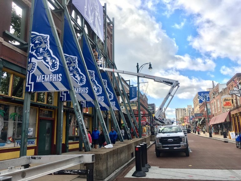 Memphis Tigers Building Banners