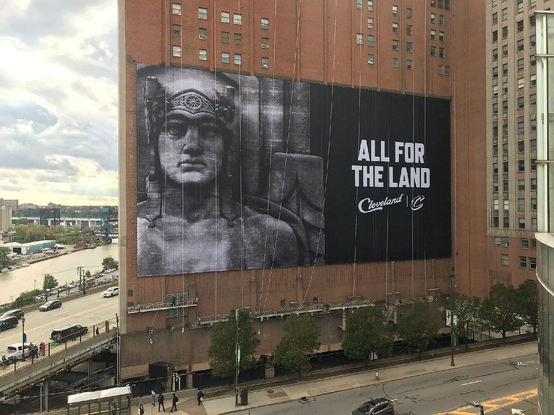 Cleveland Cavaliers Building Banner