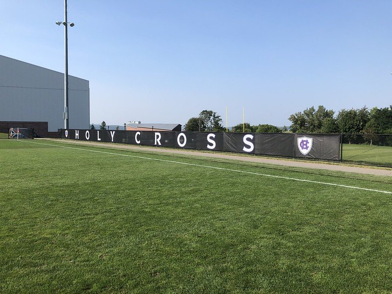 Holy Cross Fence Banner