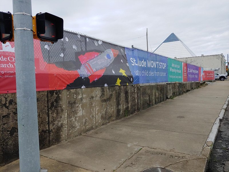 St. Jude Marathon Fence Banner