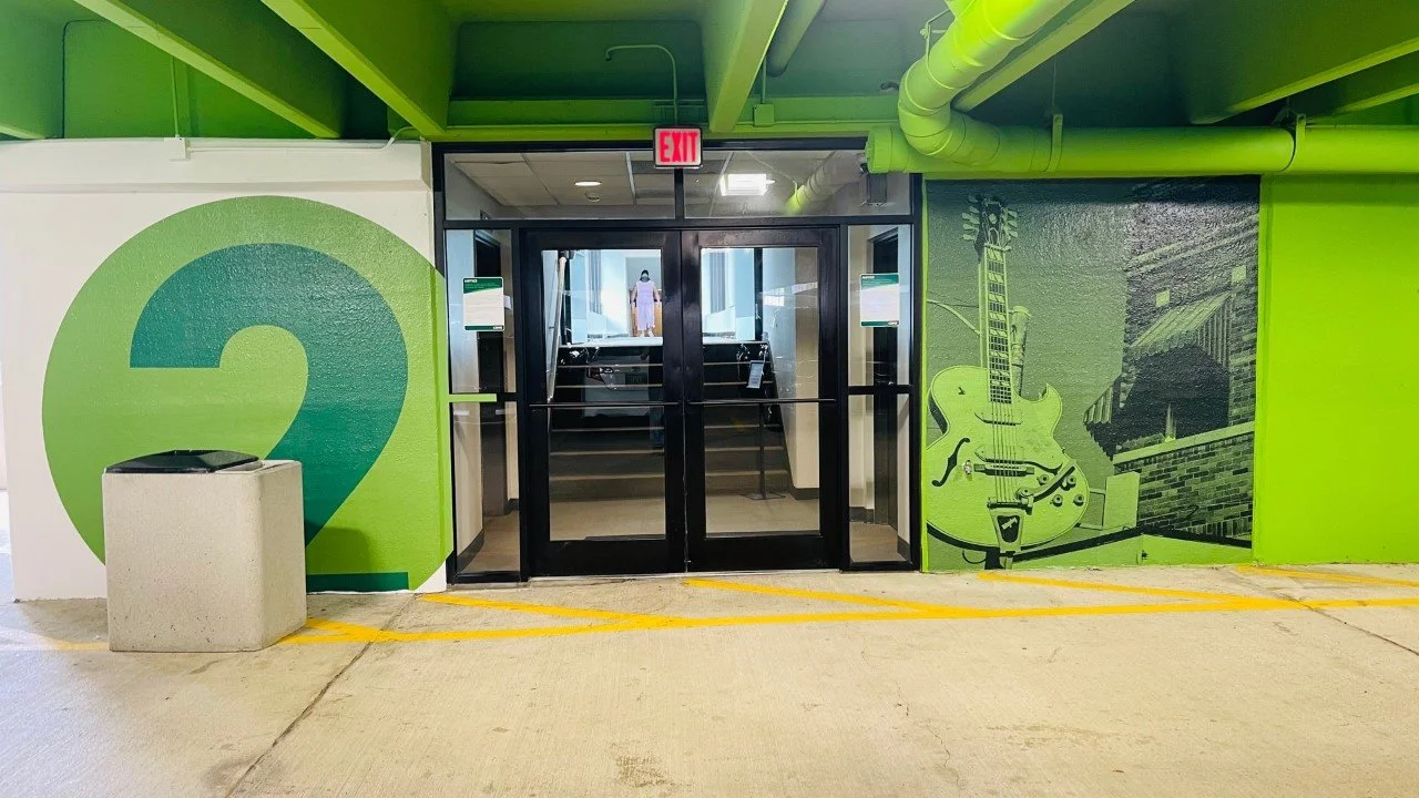 CBRE Parking Garage Concrete Graphics