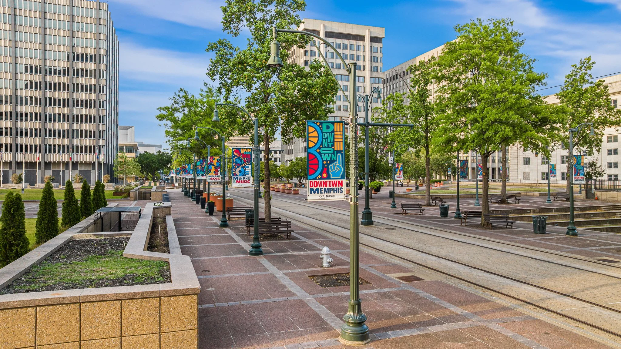 Downtown Memphis Pole Banners