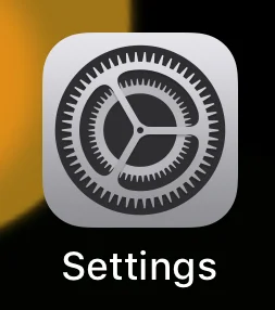 Locate and tap the ' Settings ' App on your device's Home Screen.