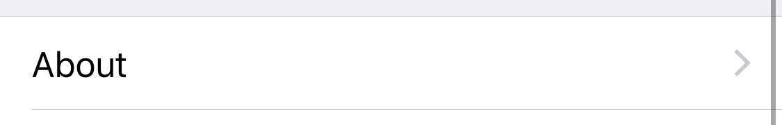 Find and tap the ' About ' tab