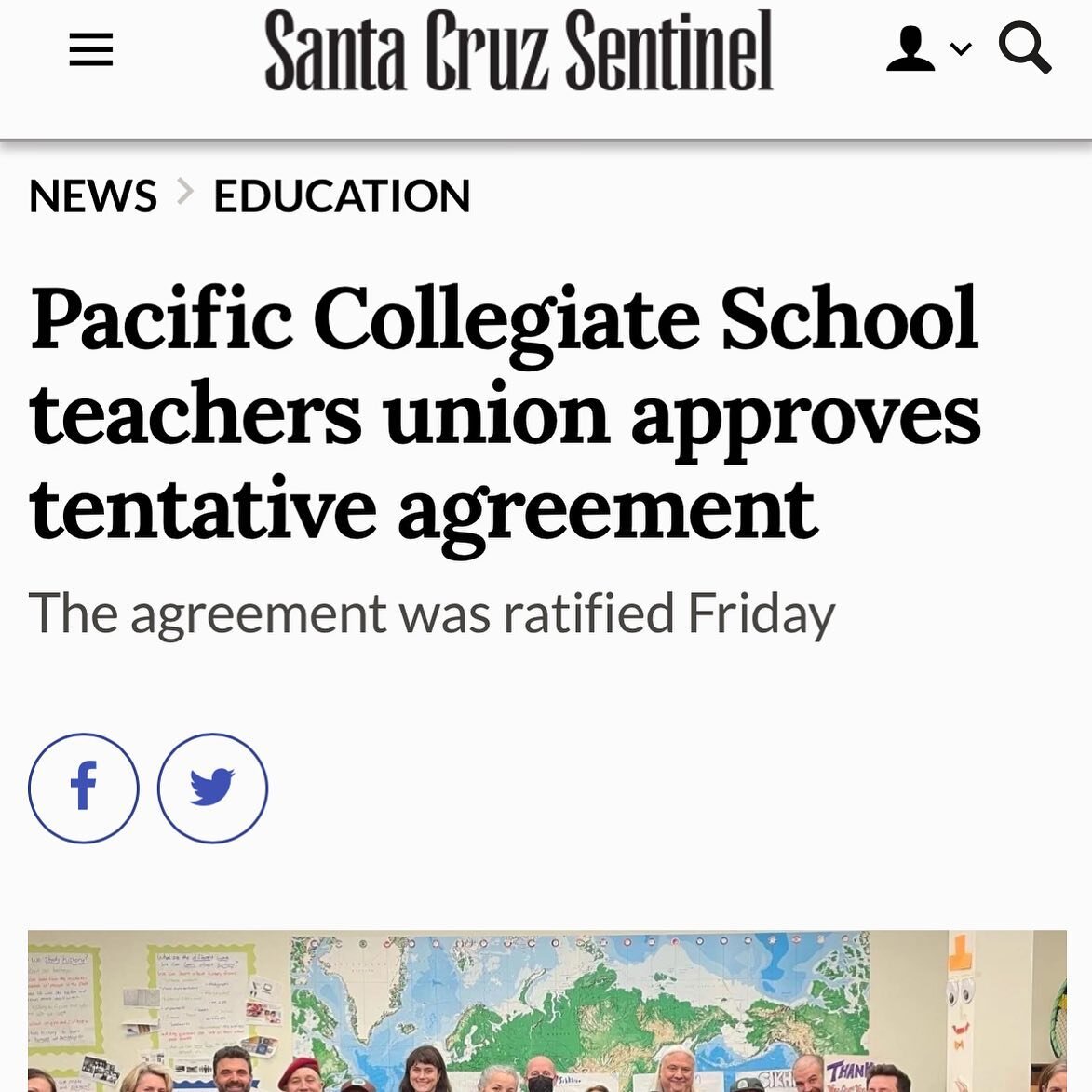 The votes are in! Our membership has approved the tentative agreement! We couldn&rsquo;t have done this without you - our incredible community; this historic achievement belongs to us all. Link in stories. @scsentinel