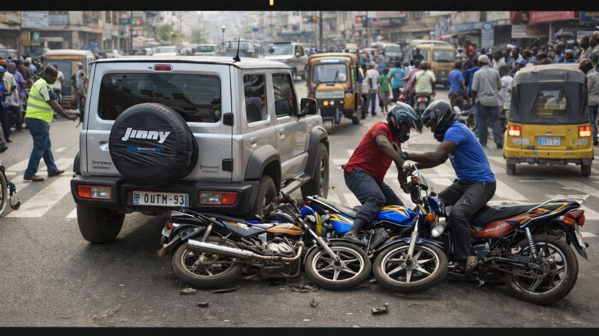The Bike Riders Crash, Everything Stops, Then Everything Continues