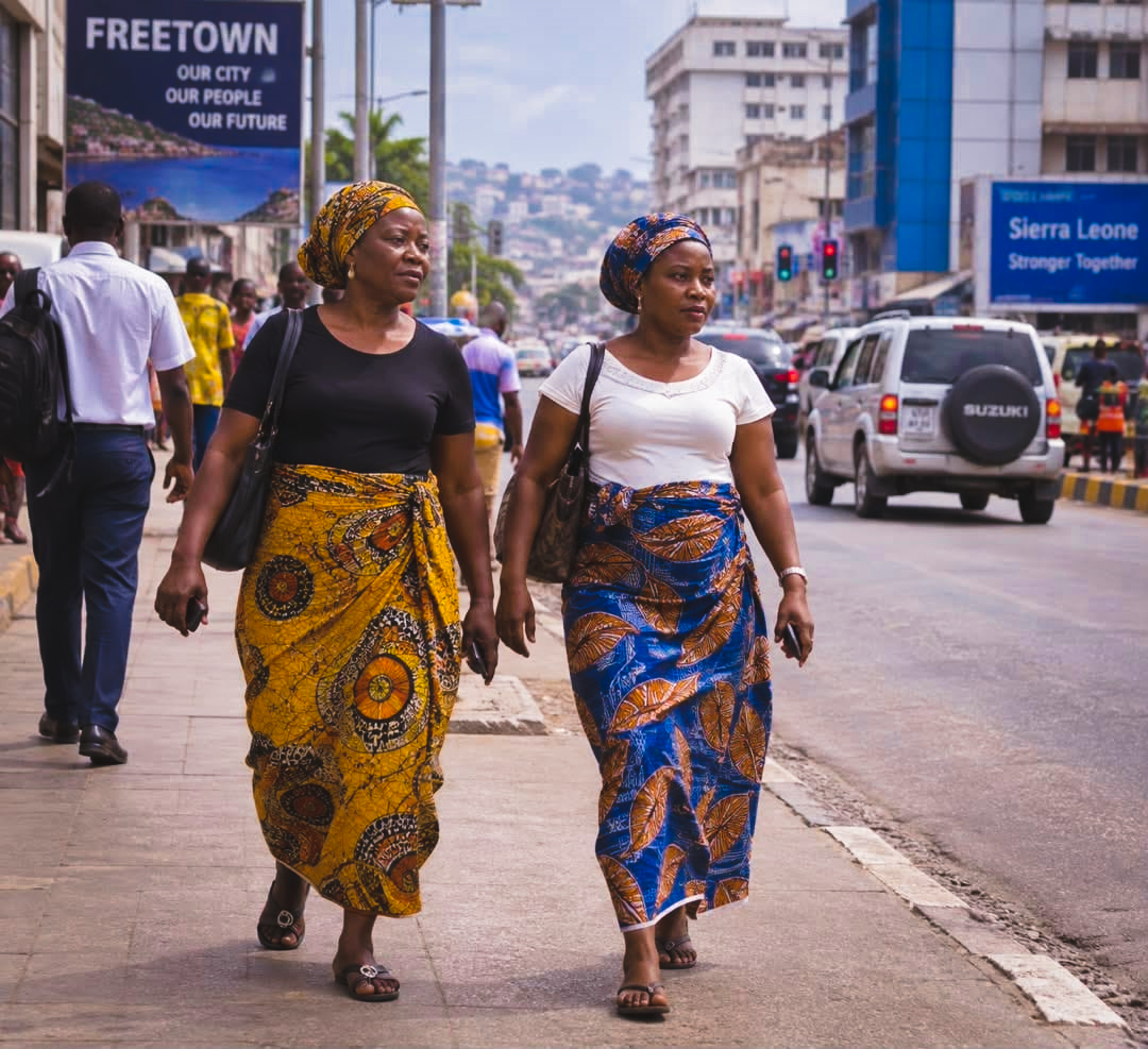 The Two Women in Lappas in Freetown