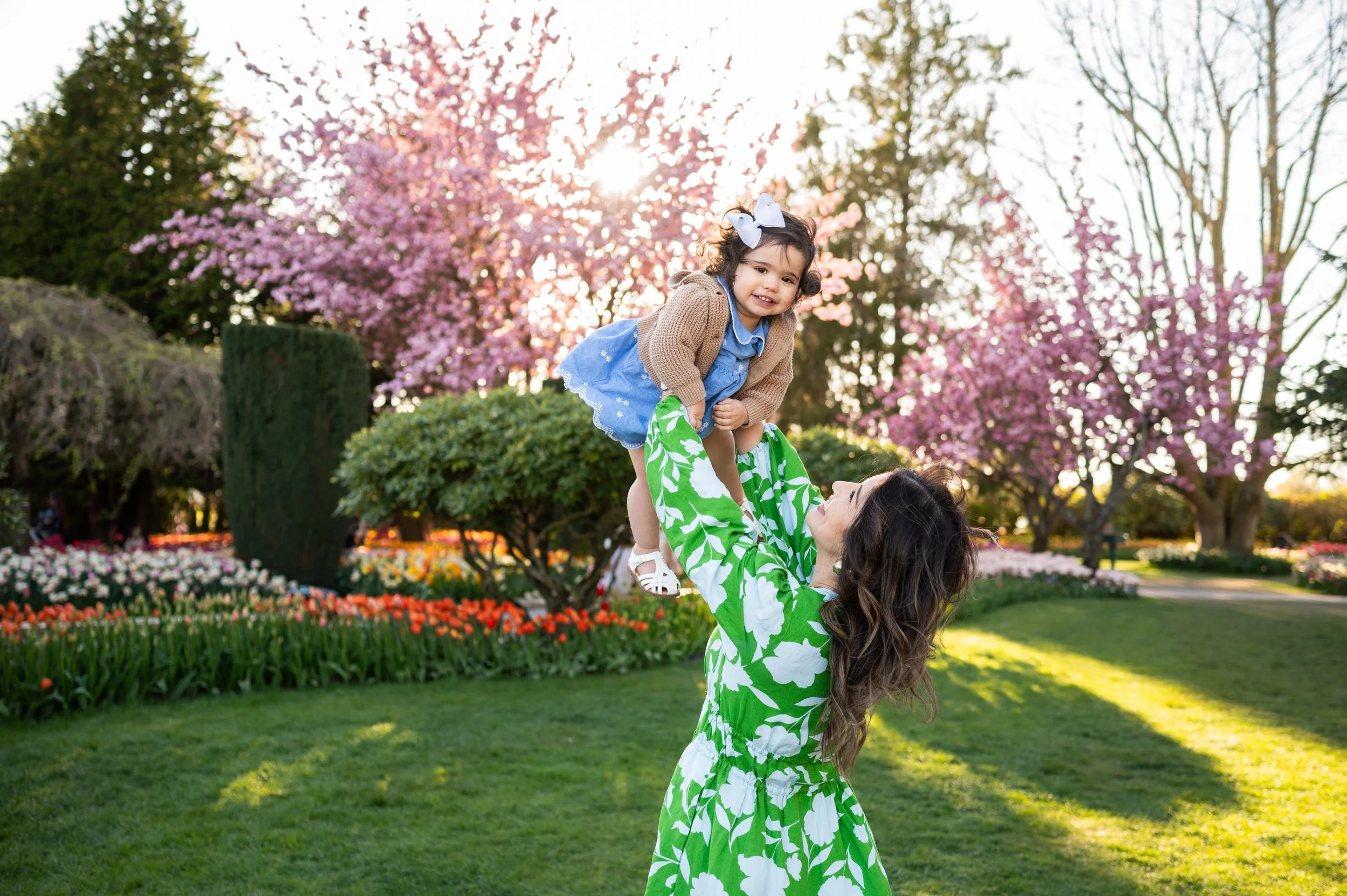 Photo session at tulip festival, Mt. Vernon, Washington 