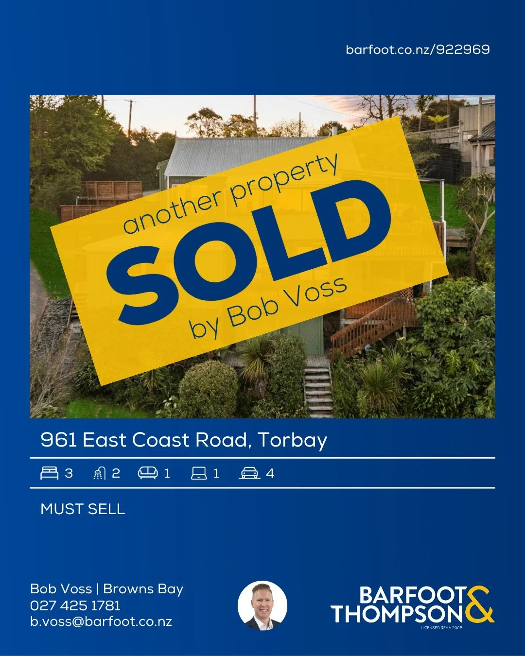 🟡🎉 SOLD
for $985,000
www.barfoot.co.nz/922969

Interested in finding out how much your home is worth?
Get in touch today

Bob Voss at Barfoot &amp; Thompson Browns Bay
0274251781
b.voss@barfoot.co.nz

#sold #barfootandthompson #realestatenz #tradem