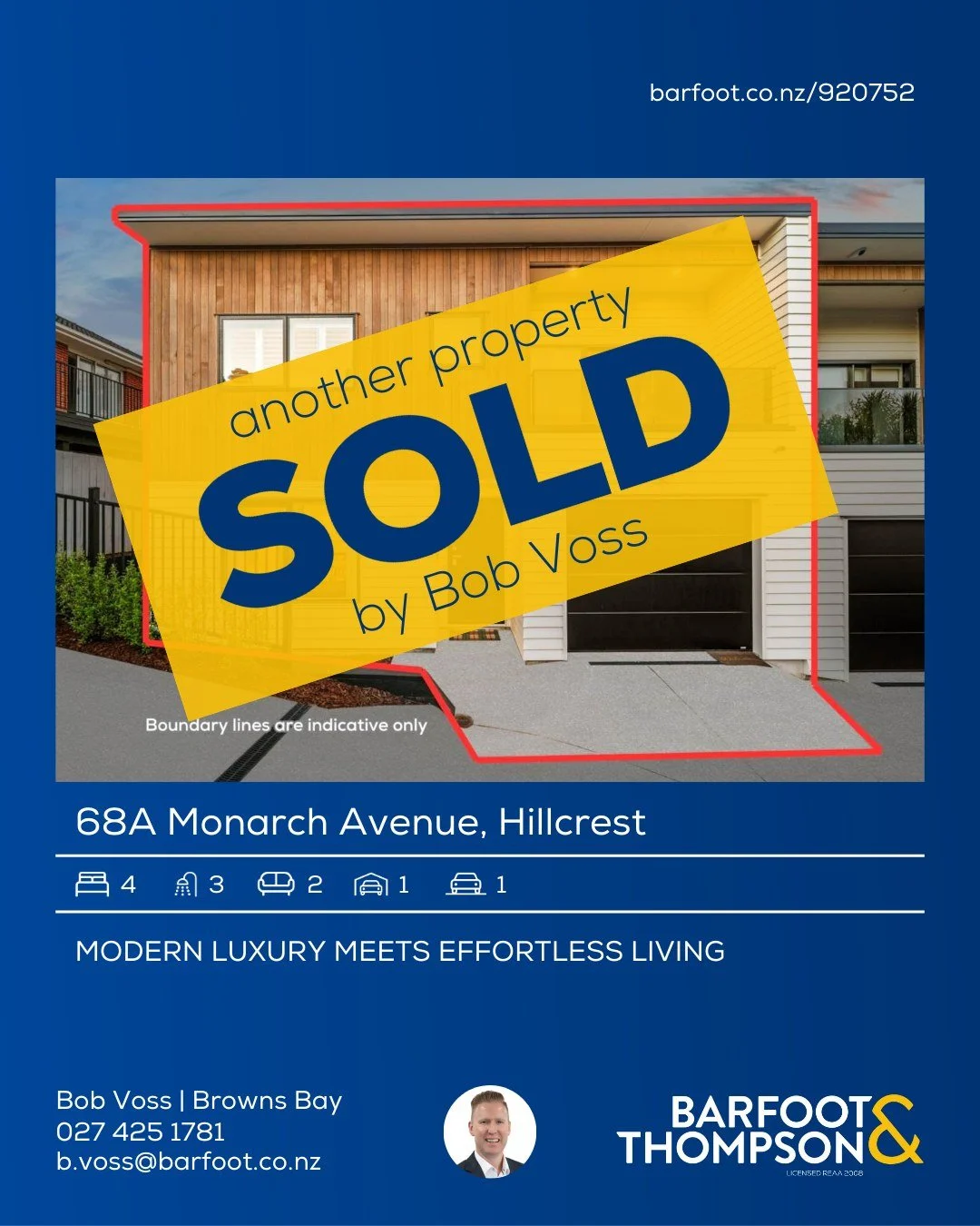 🟡🎉 SOLD
for $1,263,500
www.barfoot.co.nz/920752

Interested in finding out how much your home is worth?
Get in touch today

Bob Voss at Barfoot &amp; Thompson Browns Bay
0274251781
b.voss@barfoot.co.nz

#sold #barfootandthompson #realestatenz #trad